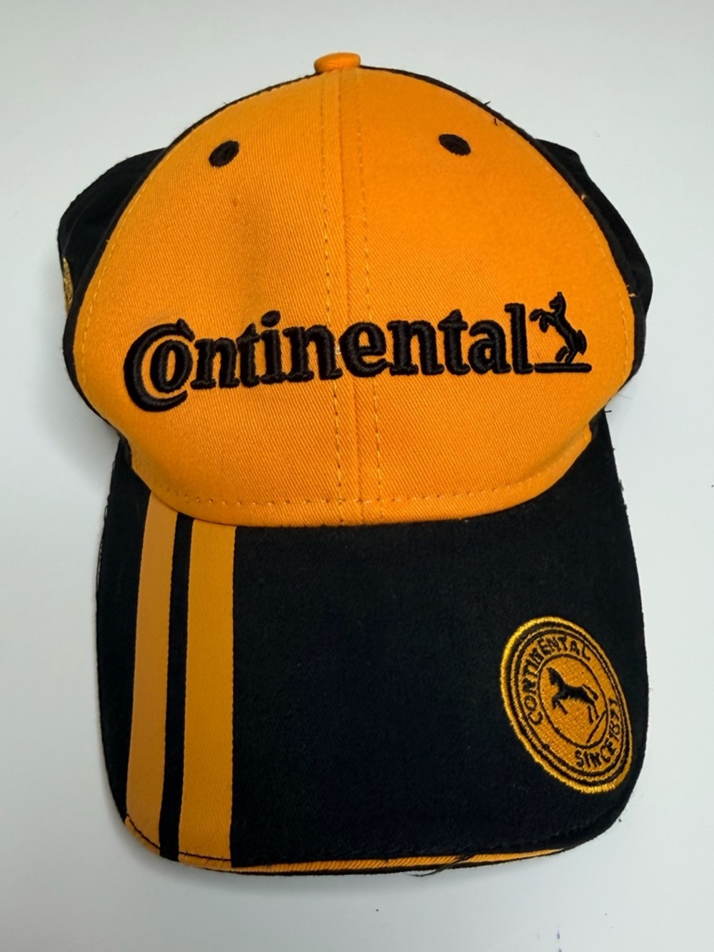 Men's Black & Orange Logo Baseball Cap